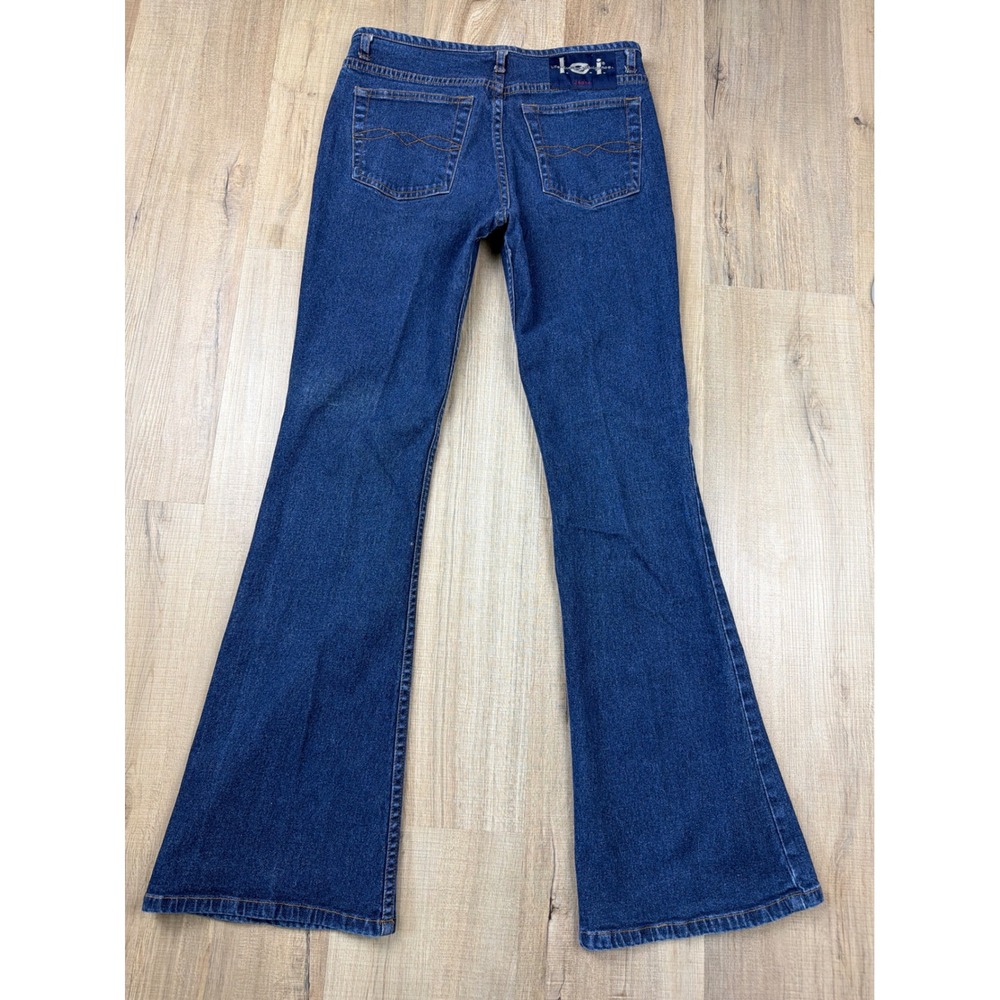 Vintage 2000's LEI Flare Jeans Womens‎ 7 Blue Denim Low Rise Bell Bottom Y2K - Picture 7 of 7